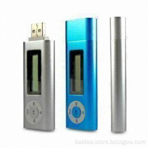 8GB Flash MP3 Players with Aluminum Housing and FM Radio